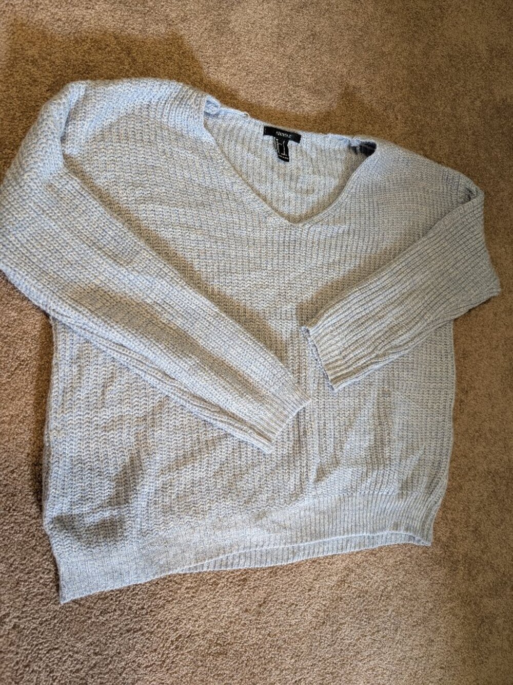 Pale blue over sized sweater size small
